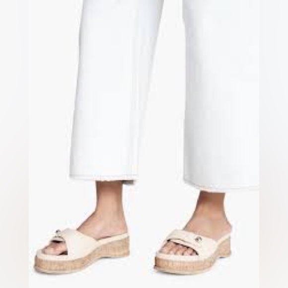RAG & BONE - SOMMER PLATFORM SLIDE SANDAL IN ANTIQUE WHITE - Picture 6 of 6